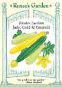 Jade Gold And Emerald Tricolor Zucchini Seeds